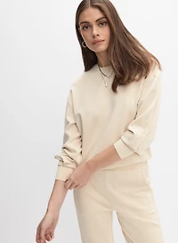 Lace-Up Detail Sweatshirt