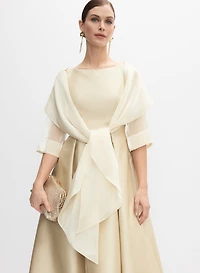 Shimmer Organza Bolero