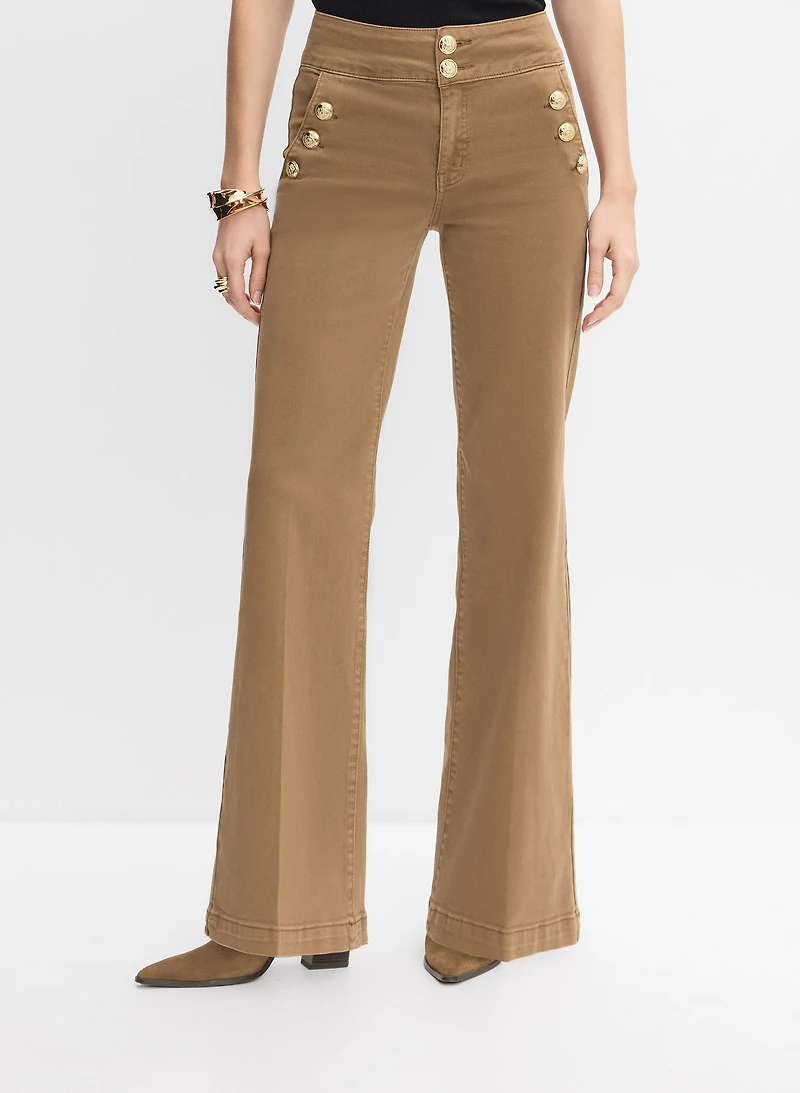 Button Detail Trouser Jeans