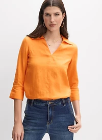 Joseph Ribkoff - Spread Collar Blouse