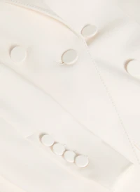 Crepe Peaked Lapel Jacket