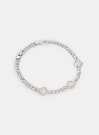 Bracelet à insertions en trèfle