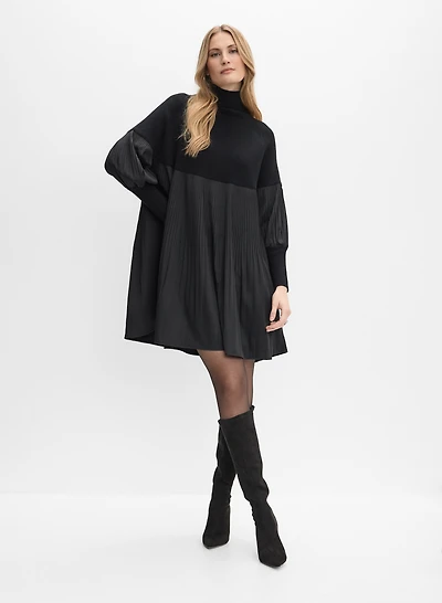 Pleated Detail Dress