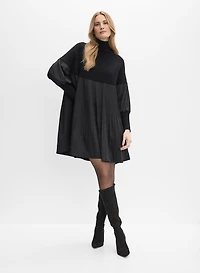 Pleated Detail Dress