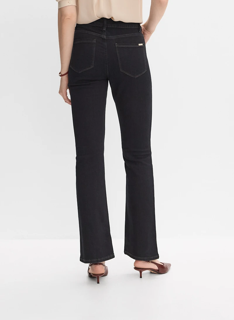 Flare-Leg Denim Pants