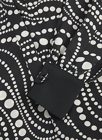 Mixed Dot Print Blouse