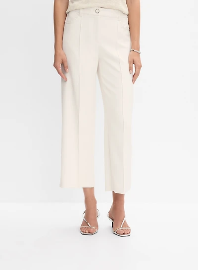 Pantalon gaucho en crêpe