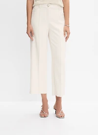 Pantalon gaucho en crêpe