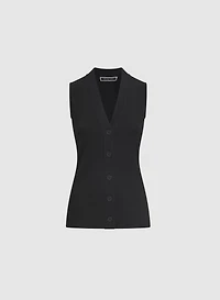 Button-Down Sweater Vest