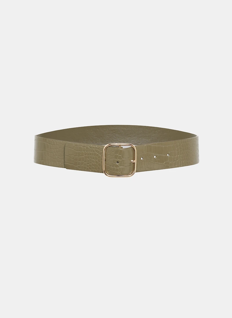 Crocodile Embossed Belt