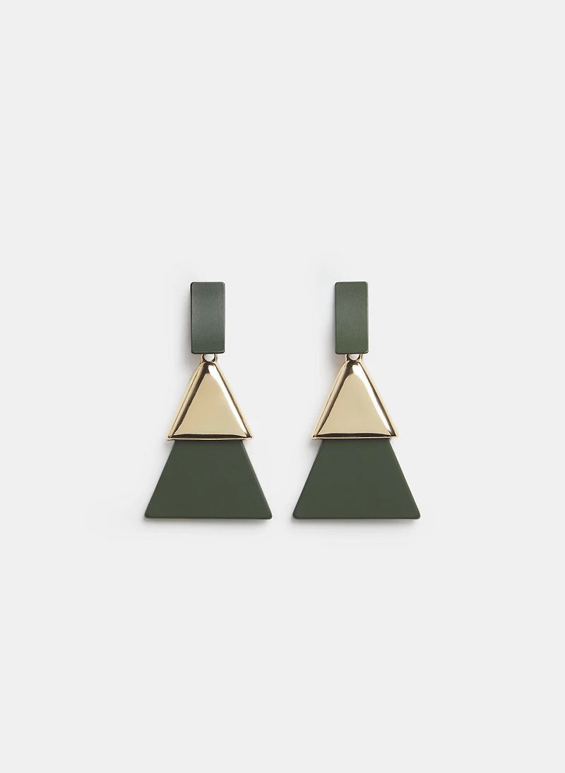 Triangular Drop Earrings