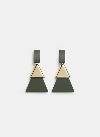 Triangular Drop Earrings