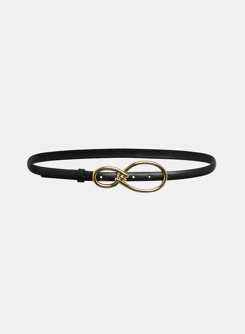 Loop Buckle Vegan Leather Belt