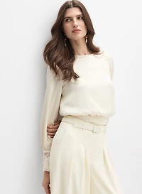 Lace Trim Blouse