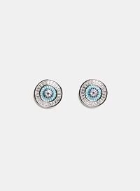 Cubic Zirconia Eye Earrings