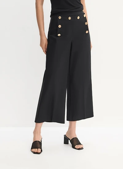 Joseph Ribkoff - Pantalon jambe large à boutons