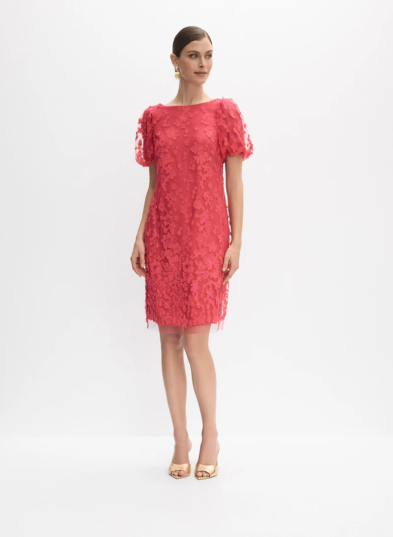 Robe florale superposée