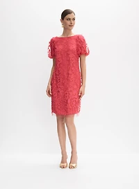 Robe florale superposée