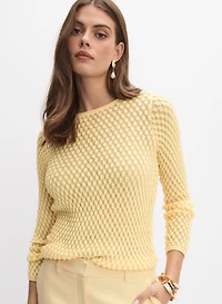 Popcorn Stitch Pullover