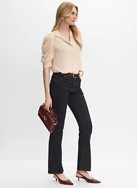 Flare-Leg Denim Pants