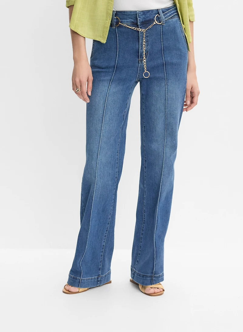 Chain Belt Jeans