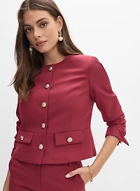 Veste écourtée à boutons