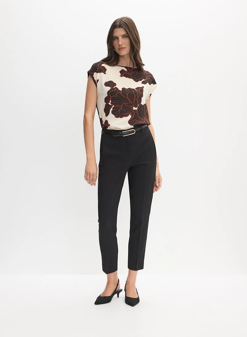 Graphic Floral Top