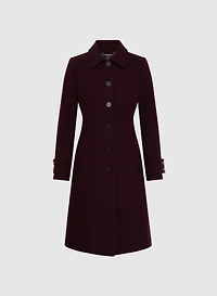 Manteau en mélange de laine extensible