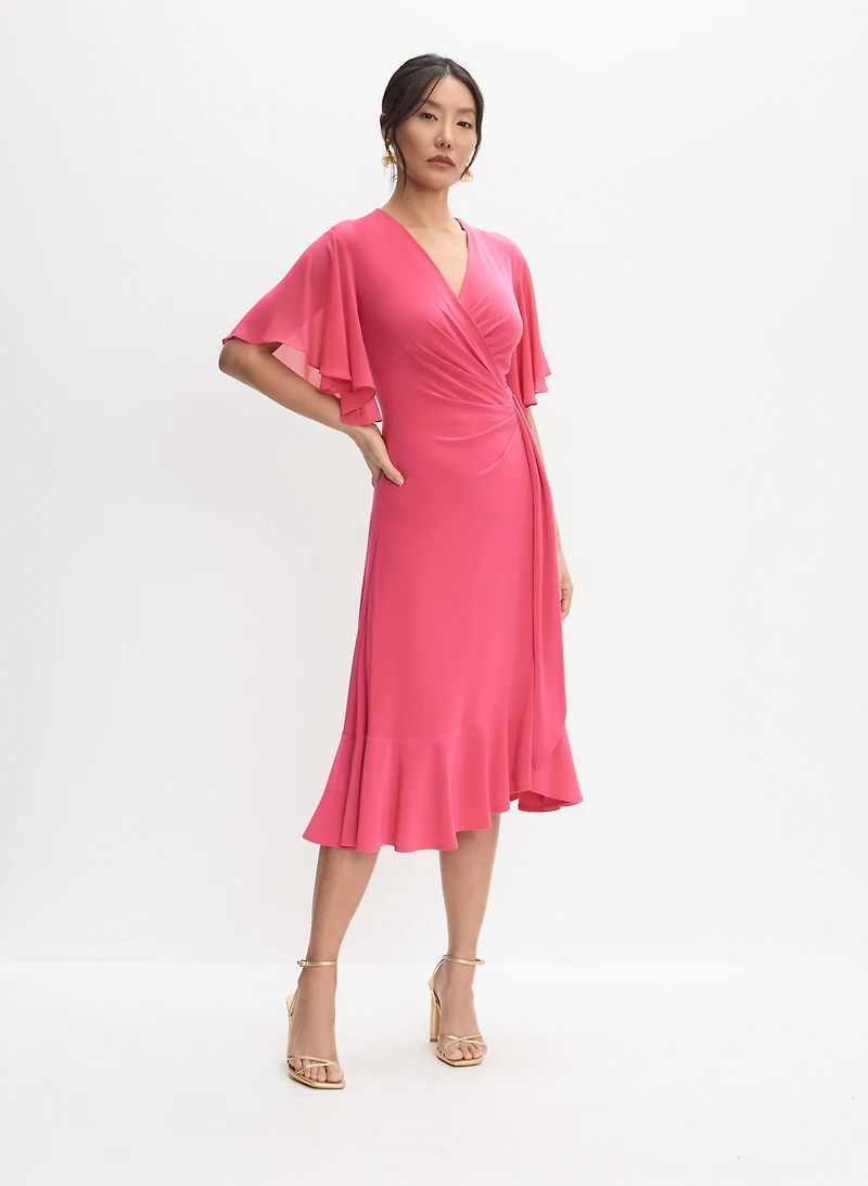 Joseph Ribkoff - Chiffon Wrap Dress