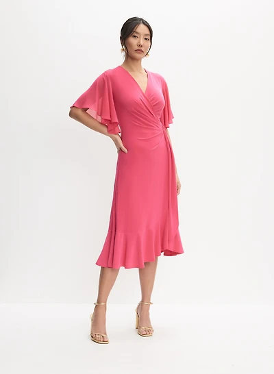 Joseph Ribkoff - Chiffon Wrap Dress