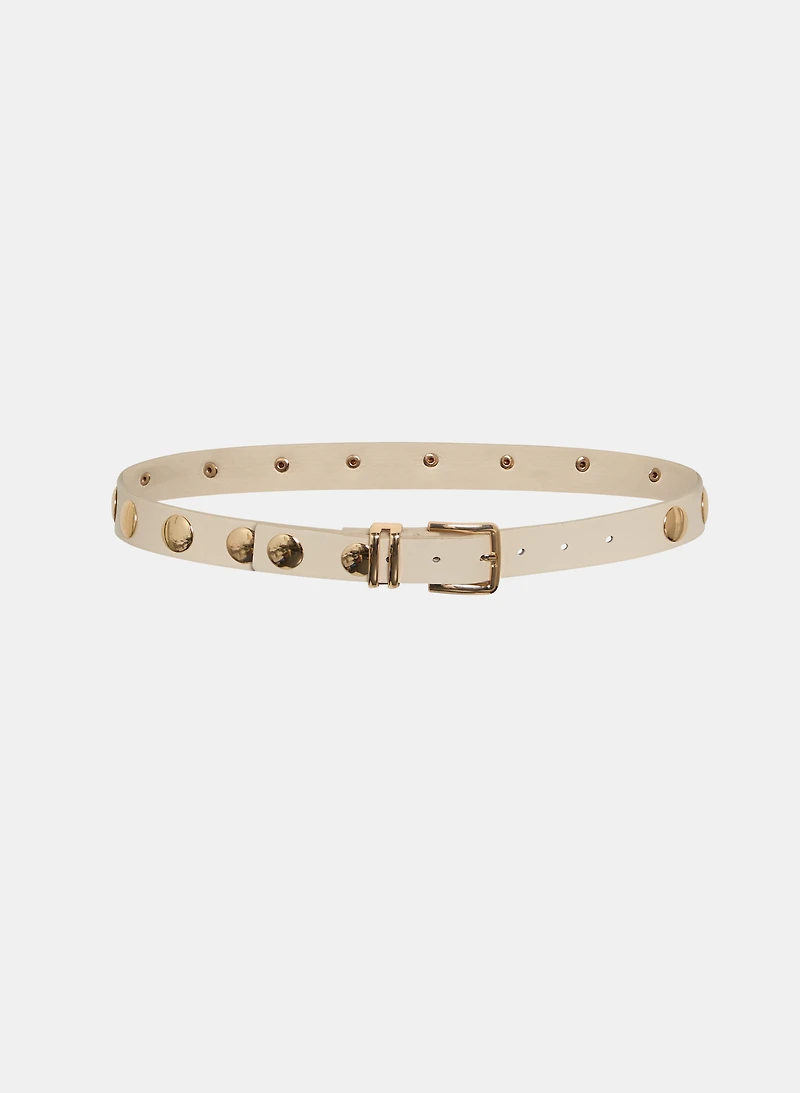 Ceinture cloutée en cuir végane