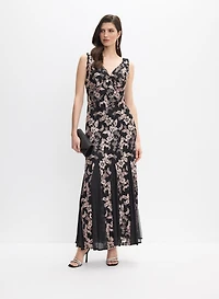 Embellished Floral Lace Dress