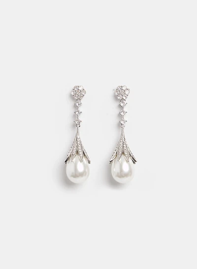 Pearl Pendant Earrings