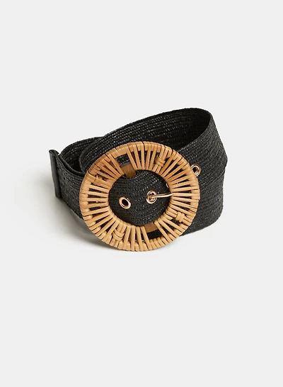 Raffia Buckle Belt