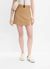 Stretch Linen Skort