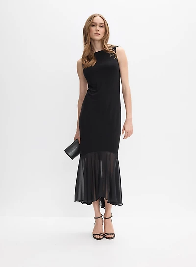 Joseph Ribkoff - Chiffon Bottom Dress