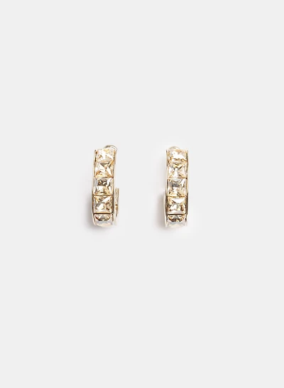 Cubic Zirconia Hoop Earrings