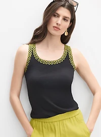 Embroidered Tank Top