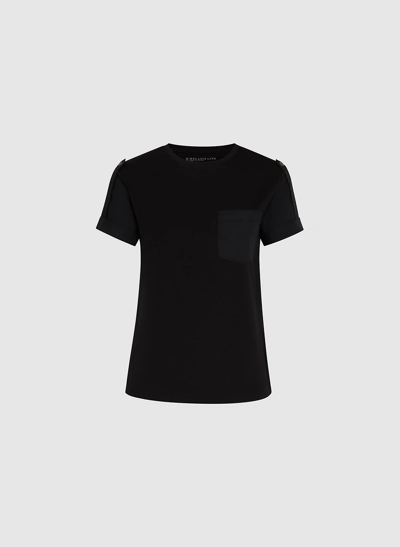 Satin Detail T-Shirt