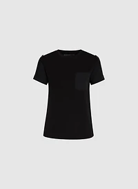 Satin Detail T-Shirt
