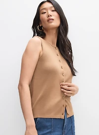 Knit Crew Neck Vest