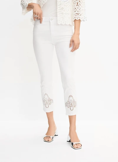 Lace Insert Capris