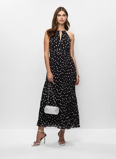 Adriana Papell- Long Halter Neck Dress