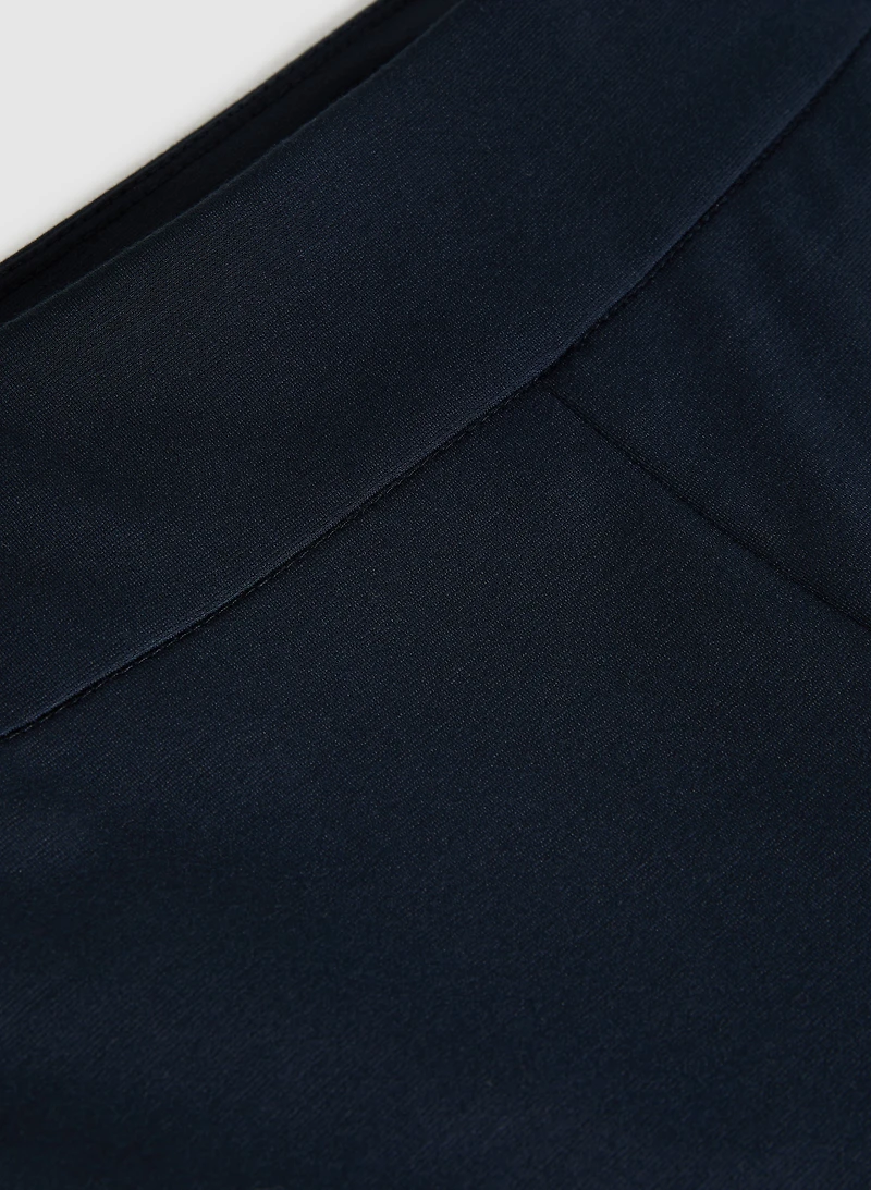 Madison Pull-On Straight-Leg Pants