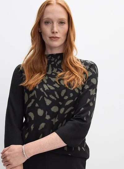 Joseph Ribkoff - Animal Knit Sweater