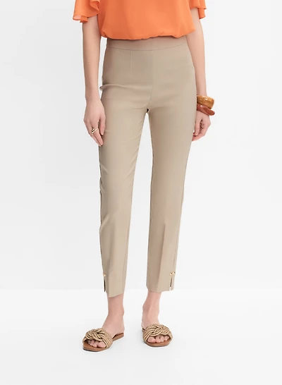 Pantalon à jambe étroite enfiler