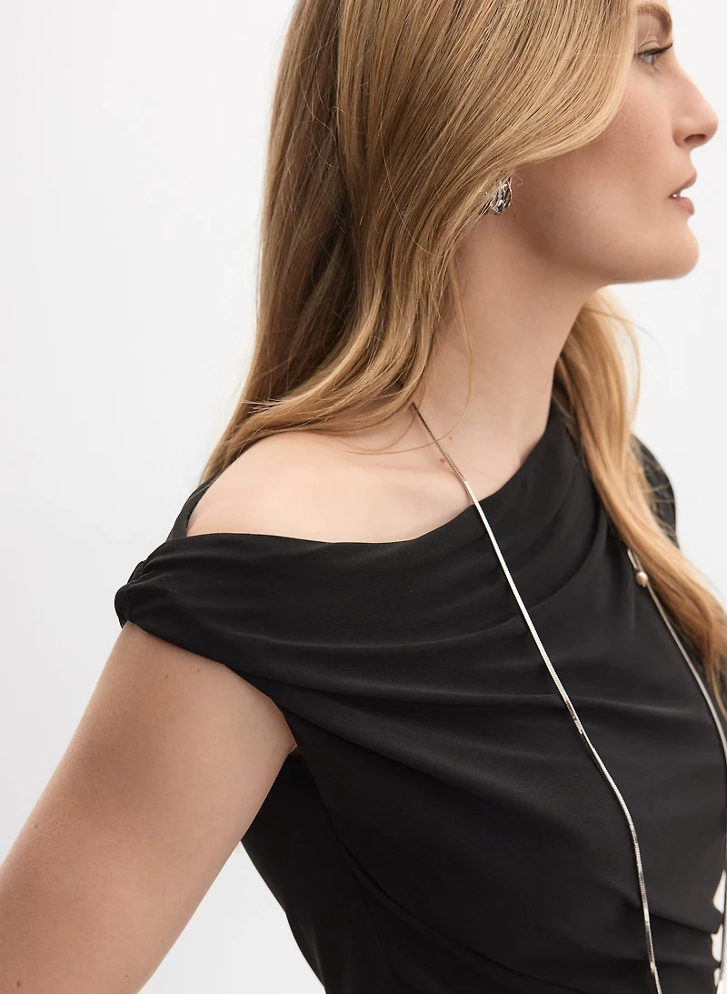 Asymmetric Single-Sleeve Top