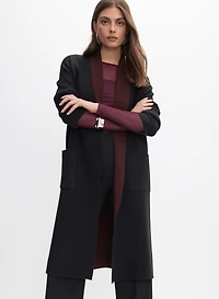 Cardigan long en tricot