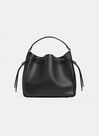 Vegan Leather Bucket Bag