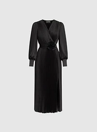 Joseph Ribkoff - Pleated Satin Dress
